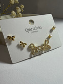 گوشواره پکی ۳جفتی میخی