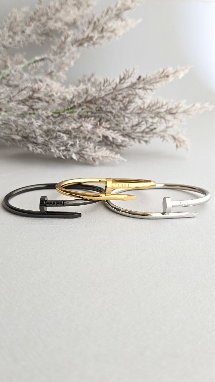 بنگل مردانه استیل طرح میخ